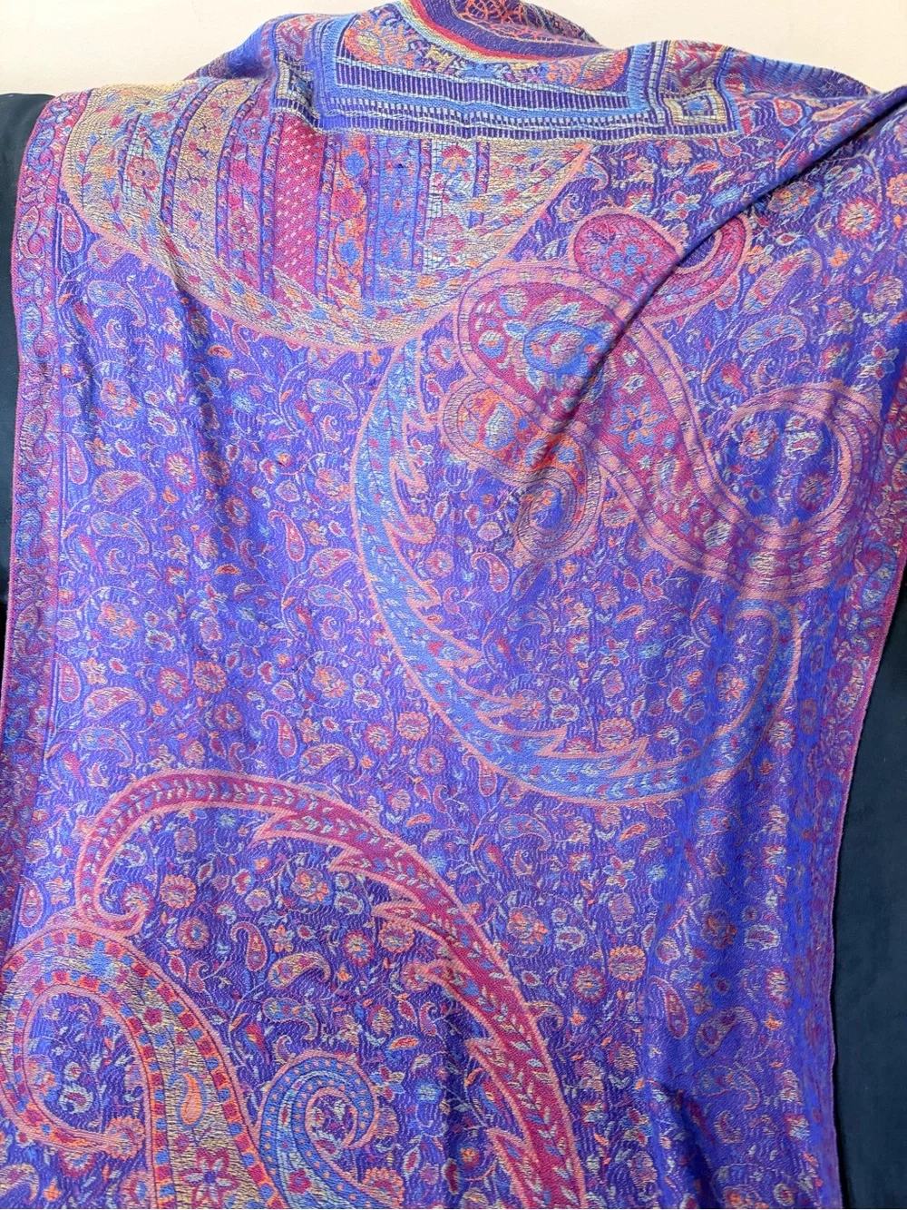 Jerusalem 100% Cashmere Pashmina Scarf Mosque Art Shawl Winter Gift 70x27”